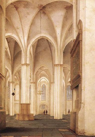 Pieter Jansz Saenredam The Buurkerk at Utrecht Sweden oil painting art